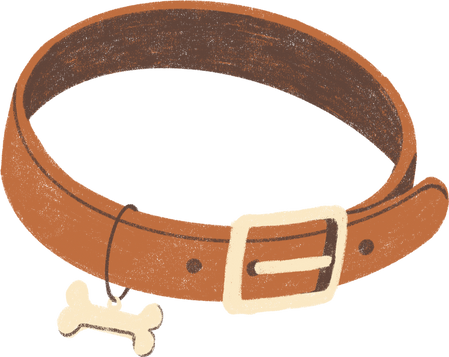 Crayon Doodle Dog Collar